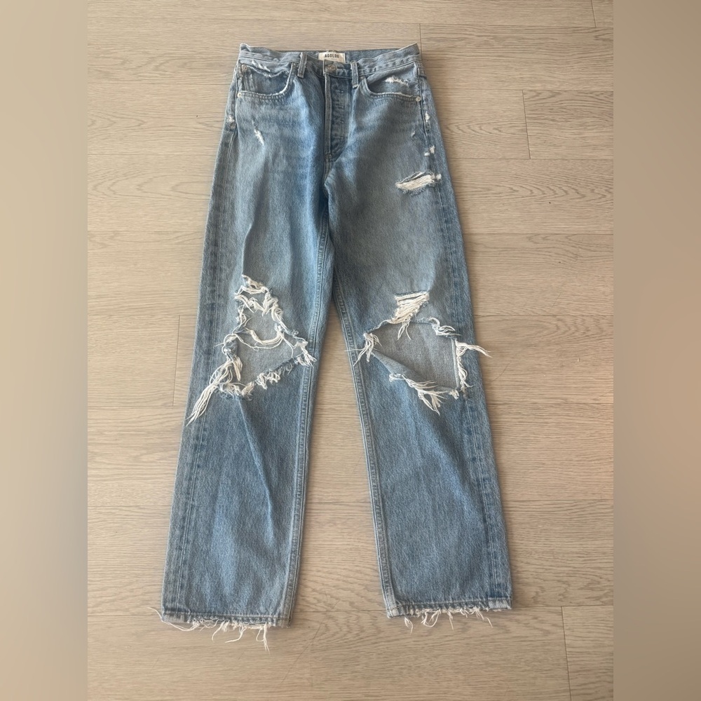 Agolde 90’s Distressed Loose Fit Jeans Size 25